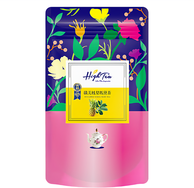 High Tea 伂橙 纖美鳳梨瑪黛茶, 2.5g, 12包, 1袋