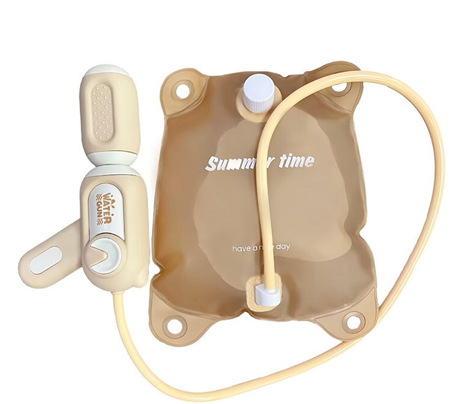 Vanibaby 背包兒童水槍 抽拉式, 1個, 米色 + 茶色