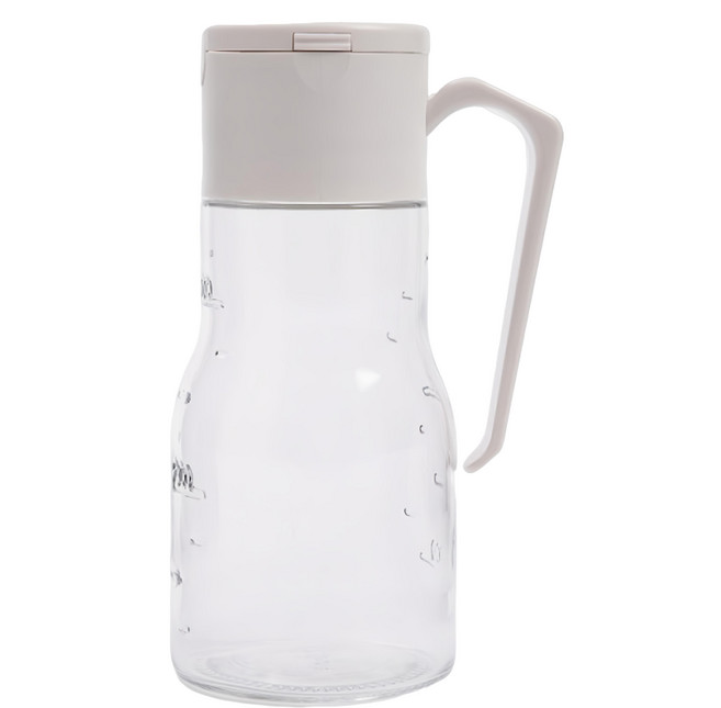 HOLA 和樂家居 自動開啟玻璃可拆蓋油壺 白色, 500ml, 1個