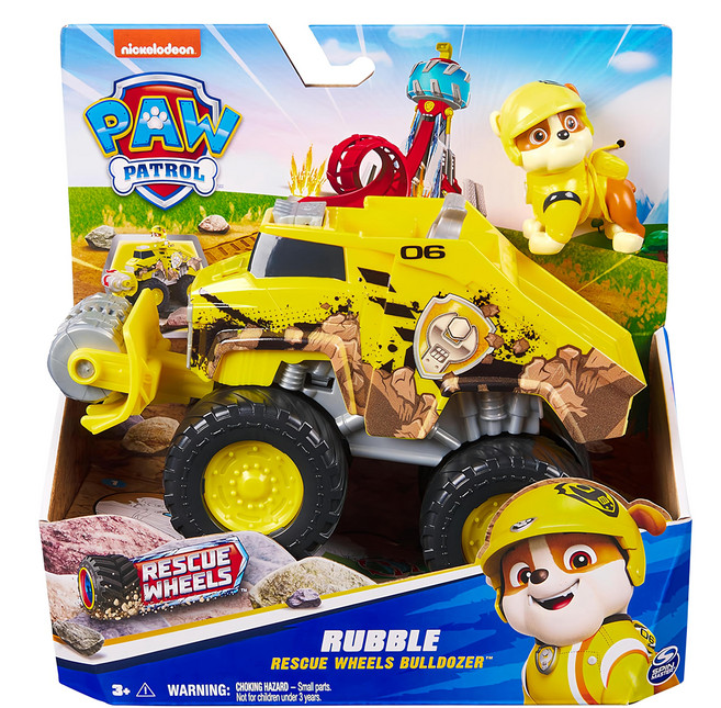 PAW PATROL 汪汪隊立大功 救援大車隊系列 救援車, 怪獸卡車小礫 黃色, 1盒