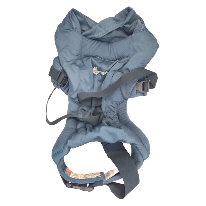 ergobaby 環抱二式初生嬰兒背帶柔軟透氣款 承重3.2~11.3kg 初生兒以上, 藍色
