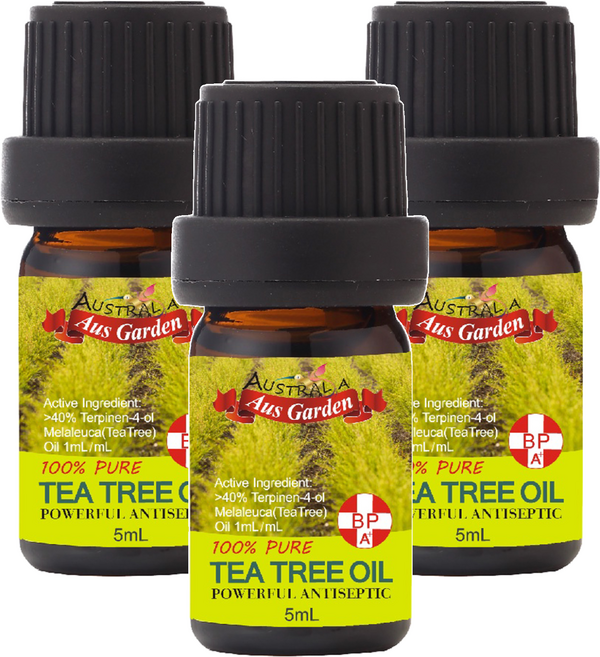Aus Garden 澳維花園 澳洲經典茶樹精油, 5ml, 3瓶