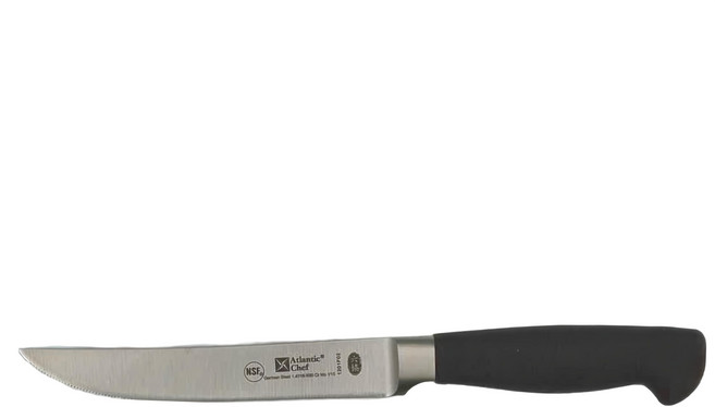 Atlantic Chef 六協 專業系列 牛排刀 1201F02 13cm, 黑色+銀色, 1支