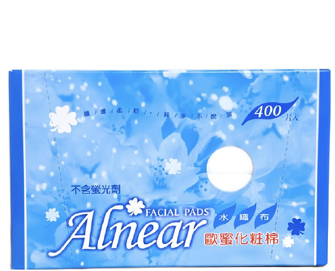 Alnear 歐蜜 水織布化妝棉, 400片, 2入