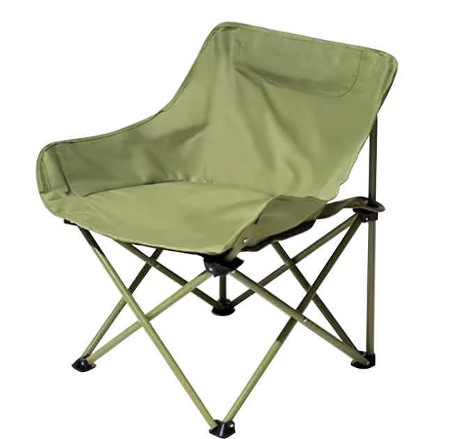 Bloomery 經典戶外露營月亮椅 附收納袋, 軍綠色, 1個