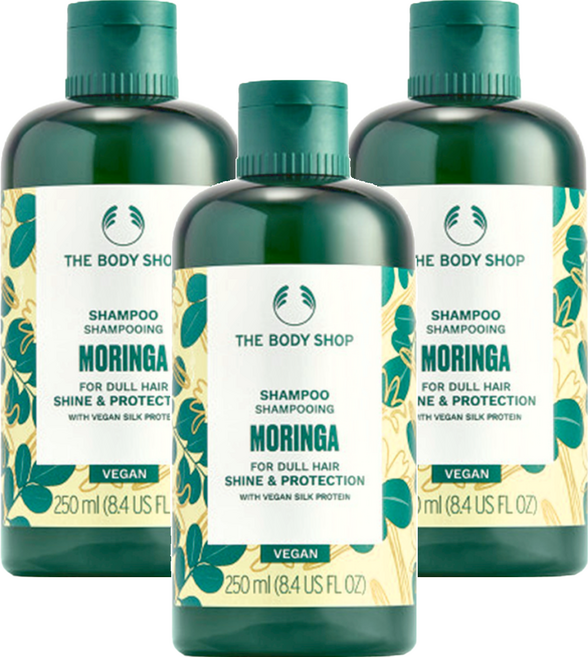 THE BODY SHOP 美體小舖 洗髮精 辣木籽, 250ml, 3瓶