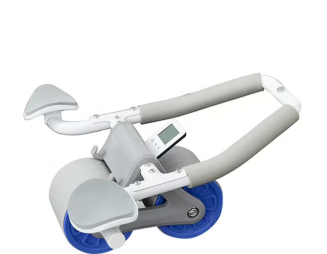 FAmILyLIFE 生活 反重力自動回彈健腹輪 深37 x 寬48 x 高19cm 1.9kg, A-147-B, 藍色