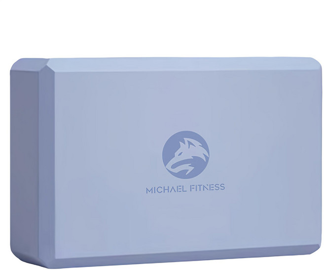 MICHAEL FITNESS 麥克健身 45D瑜珈磚 霧霾藍 2個 高密度EVA材質 防滑設計