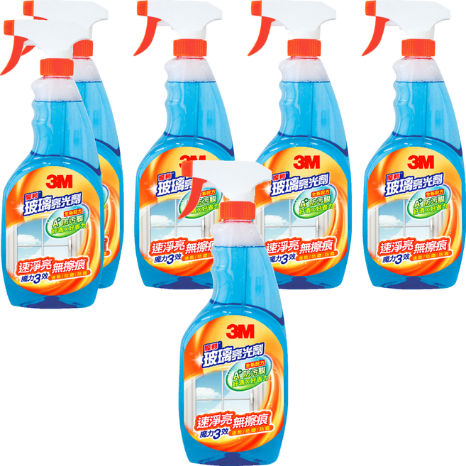 3M 魔利 玻璃亮光劑, 600ml, 6瓶