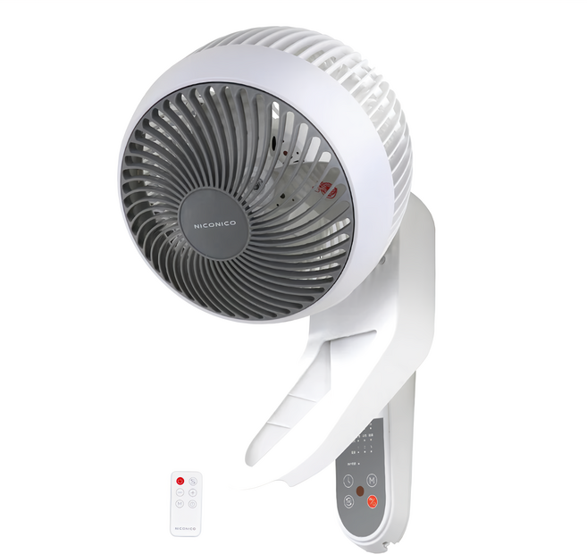 NICONICO 360度球型遙控循環壁扇 9吋 原廠保固, NI-EW935