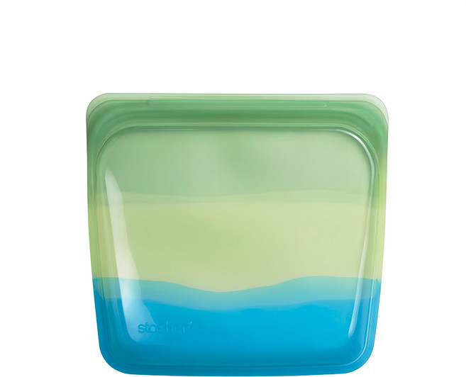 stasher 方形矽膠密封袋 黑海, 19.05 x 17.78 x 2.54cm, 1個, 1個