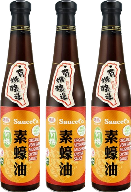 味榮 有機素蠔油, 420ml, 3瓶