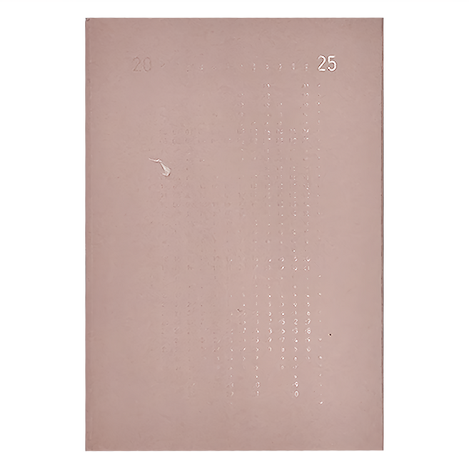 conifer 綠的事務 2025年 日日好軟背精裝方格週誌 100P FSC無酸紙, 溫馨粉, 1本