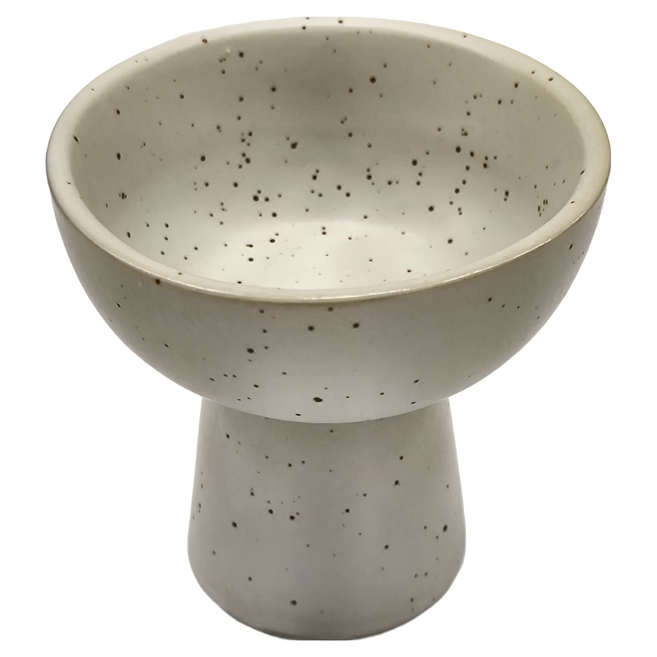 WORTH IT 渥思 復古高腳甜點碗 AHTA2174 9.3 x 9.4cm, 芝麻白, 1個