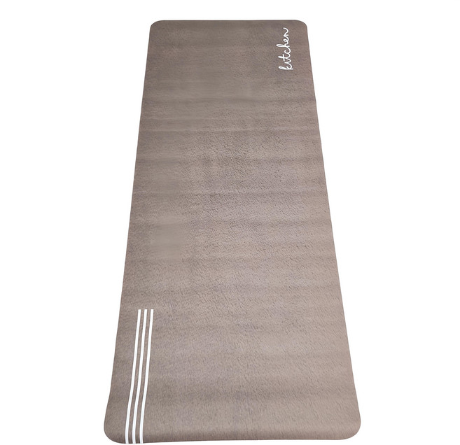 矽藻土軟地墊, 英文字母-棕色, 1個