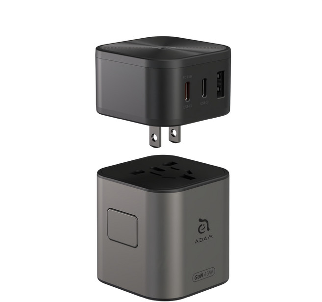 ADAM elements 亞果元素 旅行電源供應器 T45 45W, 1個