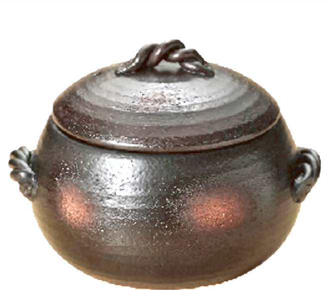 三鈴陶器 黑吹3合炊飯鍋 1.5L, 18cm, 黑, 1個