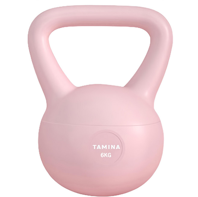 TAMINA SPORTS Premium 柔軟壺鈴, 1個, 粉色, 6kg