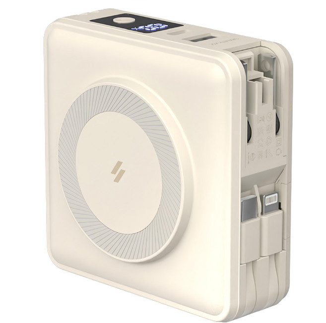 ADAM elements 亞果元素 GRAVITY X5 五合一 萬用行動電源 15000mAh USB-C + Lightning線, 沙漠色