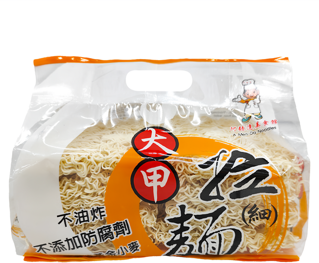 大甲佳旭 大甲手工拉麵 細麵, 600g, 1包
