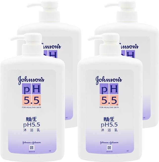 Johnson's 嬌生 PH5.5 沐浴乳, 1L, 4瓶