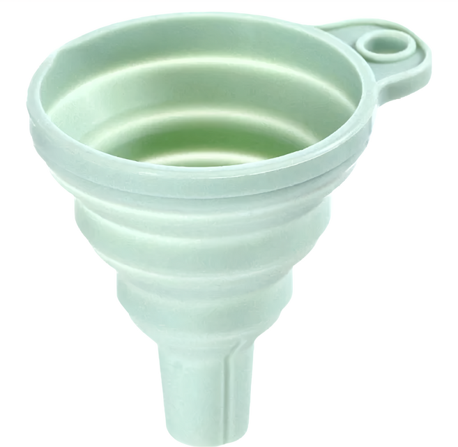 FaSoLa 折疊矽膠漏斗, 綠色, 1入