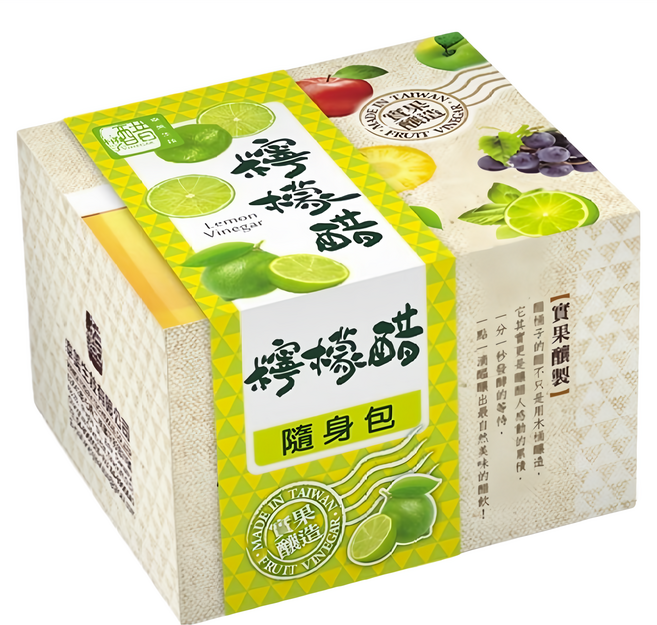 醋桶子 果醋隨身包 檸檬醋 10包, 330ml, 1盒