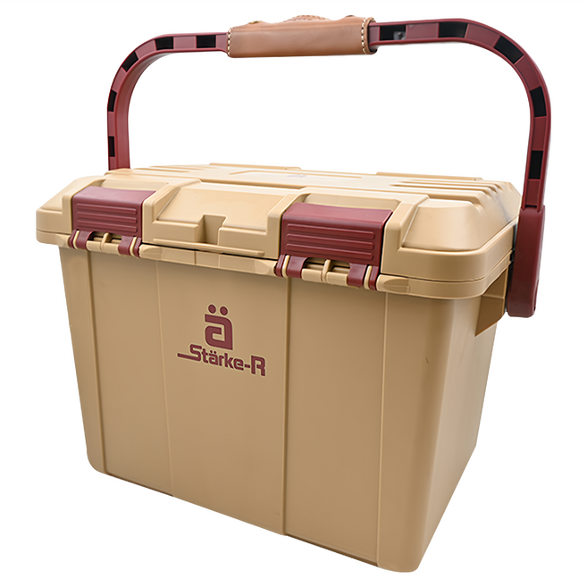 RING STAR Starke-R 超級箱 600kg耐重 3種開法設計 附分隔收納盒, 卡其色, 1層, 1個