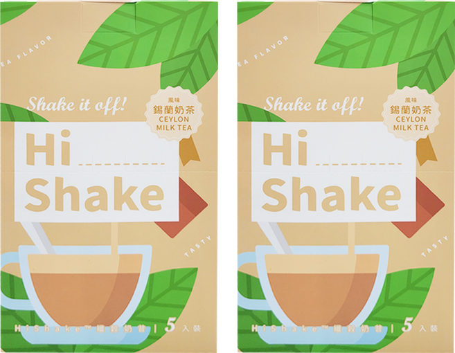 MIHONG 米鴻生醫 HiShake 纖穀奶昔 錫蘭奶茶風味, 5包, 30g, 2盒
