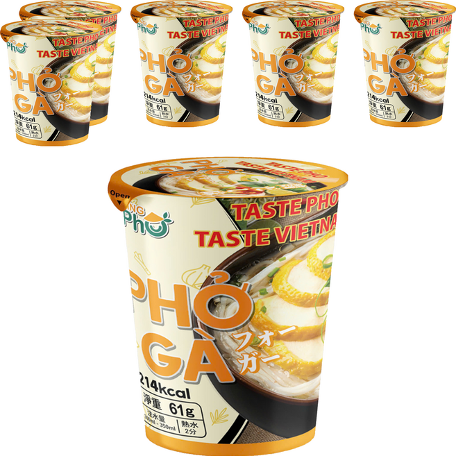 KING PHO 王麵河粉 雞絲風味 61g, 6入