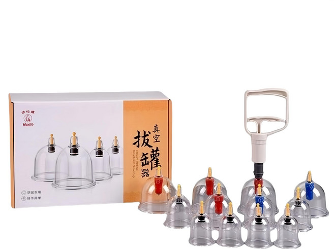 Hwato 華佗牌 真空拔罐12杯組 SJ-12P-01, 1盒