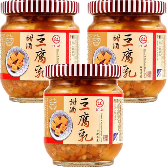 江記 甜酒豆腐乳, 200g, 3罐