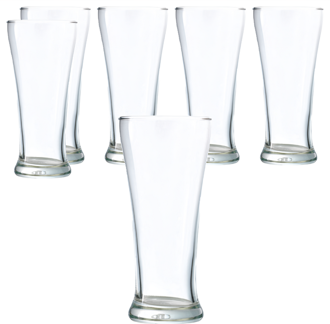 Ocean Glass 美式啤酒杯 透明色 400ml, 6個