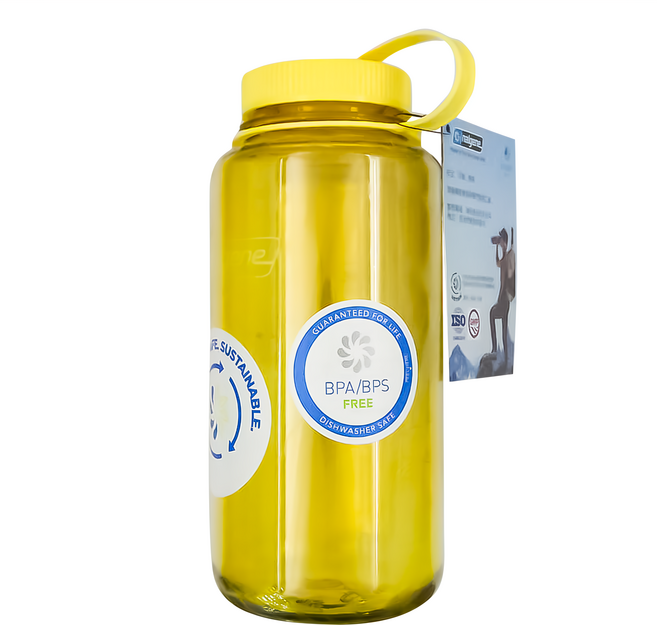 nalgene Sustain永續系列 寬嘴水壺, 奶油色, 1L, 1個