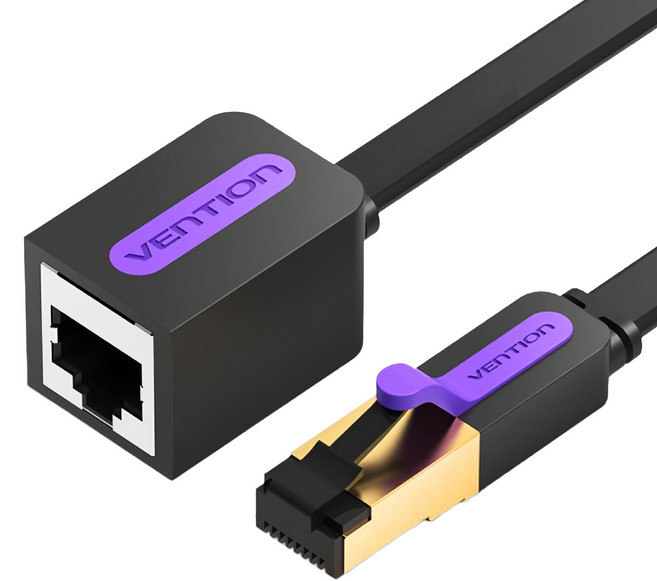 VEnTIOn 威迅 ICB系列 CAT7 七類 網絡延長線, 1m, 扁線款, 1條