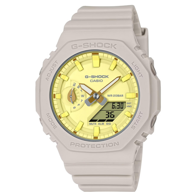 CASIO 卡西歐 G-SHOCK WOMEN 大地色調 八角雙顯腕錶 GMA-S2100NC-4A