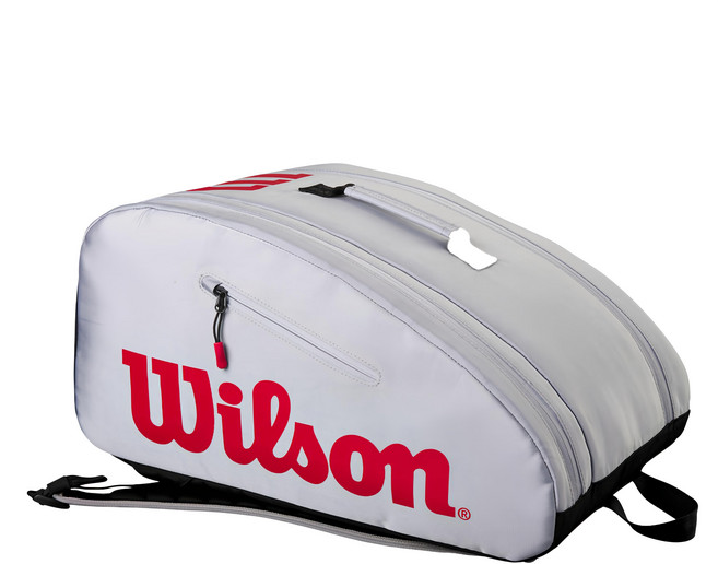 Wilson SUPER TOUR BAG 匹克球球拍袋, 白色, 1個