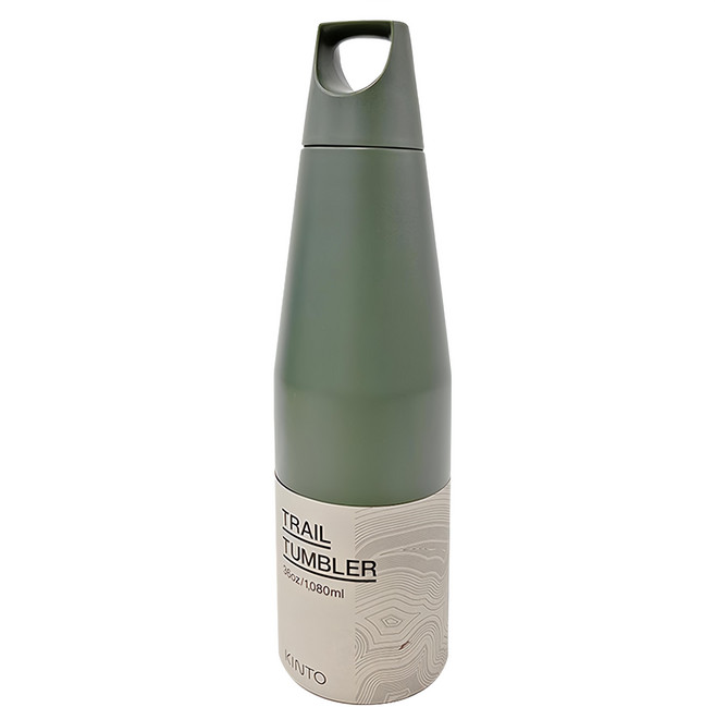 KINTO TRAIL TUMBLER 律動保溫瓶 NK-020223 88 x 312mm, 森林綠, 1.08L, 1個