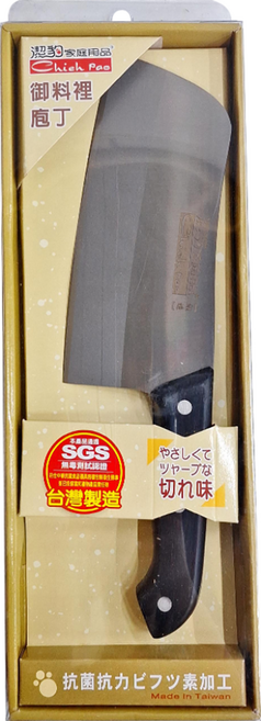 Chieh Pao 潔豹 高級日本刃鋼 小菜刀 TH-91115, 1支, 黑