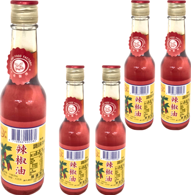 蜂牌 辣椒油 中, 200g, 5瓶