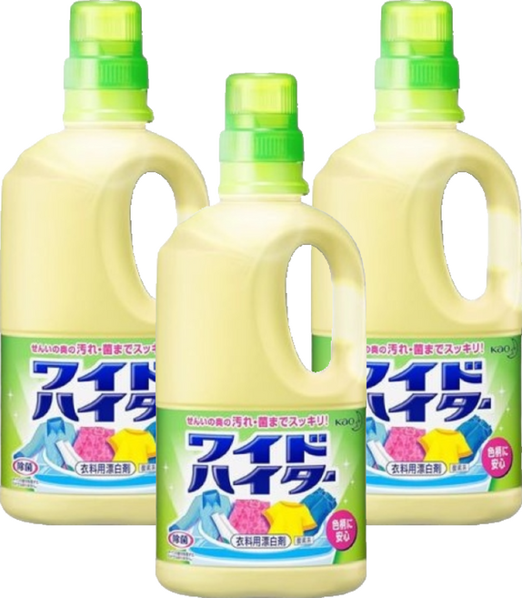 Kao 花王 Wide Haiter 衣物漂白劑, 1L, 3瓶