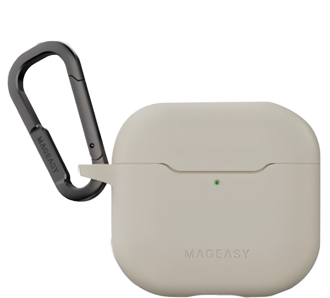 MAGEASY Skin 耳機保護殼 星光白 AirPods 3, 1個, Airpods 4