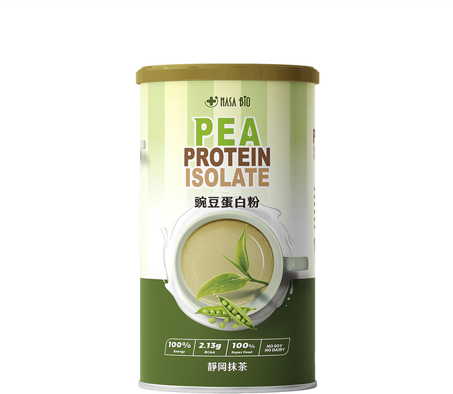 NASA BIO 長青穀典 豌豆蛋白粉 抹茶, 500g, 1罐