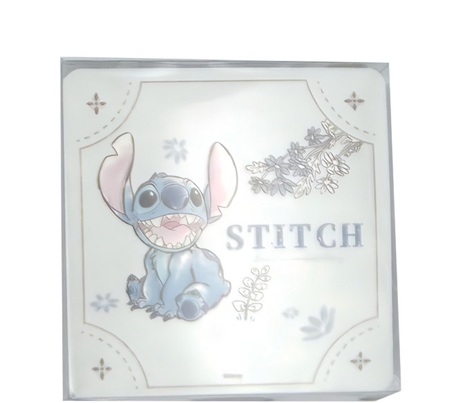 收納王妃 軟式珪藻土杯墊 2入, 花花史迪奇, 1組