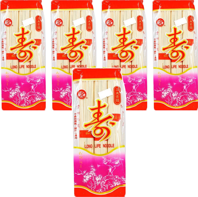 和益 三束素麵, 210g, 5包