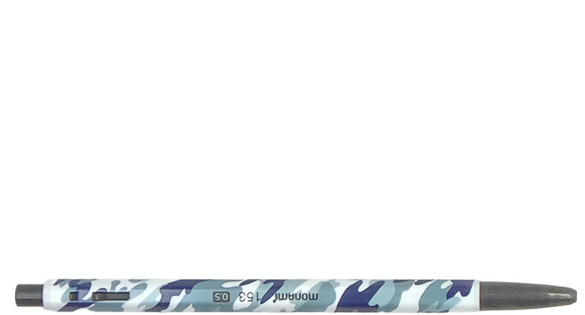 monAmi 153野戰系列0.5原子筆 10支, 灰藍色, 1組