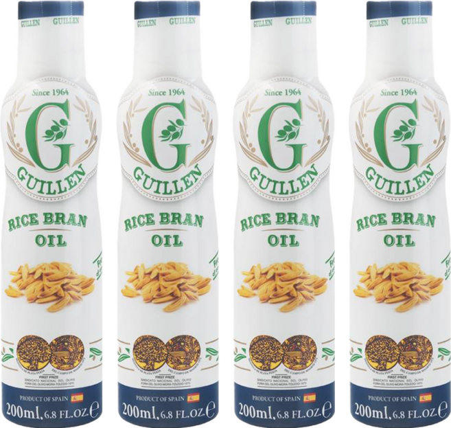 GUILLEN 玄米油 噴霧式 200ml 6.8 fl oz, 4瓶