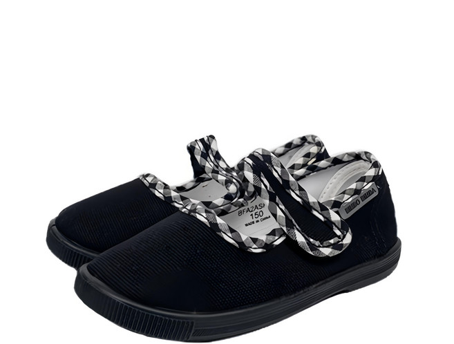 Bimbo Bimba 女童 棉質微笑平底鞋