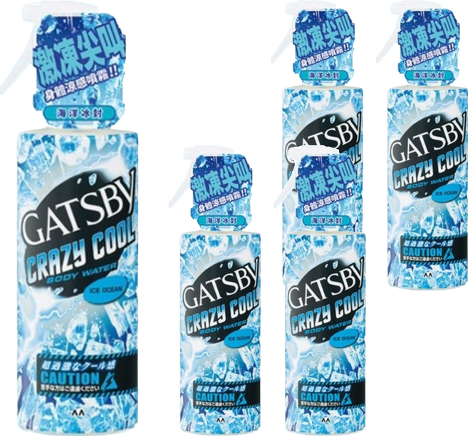 GATSBy 魔法激凍體用噴霧 海洋, 5件, 170ml