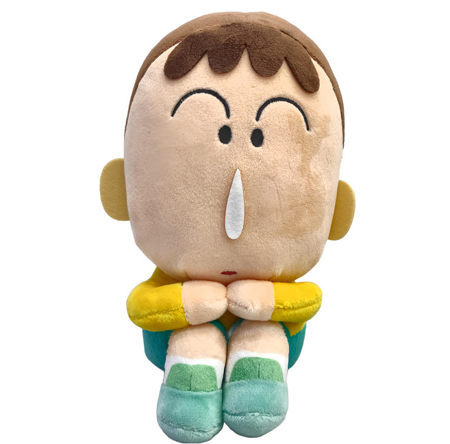 BANDAI BP 蠟筆小新 絨毛玩偶 坐著等的正男跟阿呆 12歲以上, 阿呆 多色, 1個